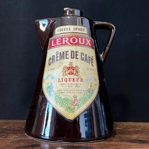 1974 LEROUX Creme De Cafe Liqueur Bottle (Empty).